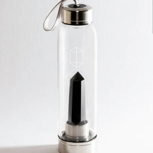 Glacce  black obsidian bottle